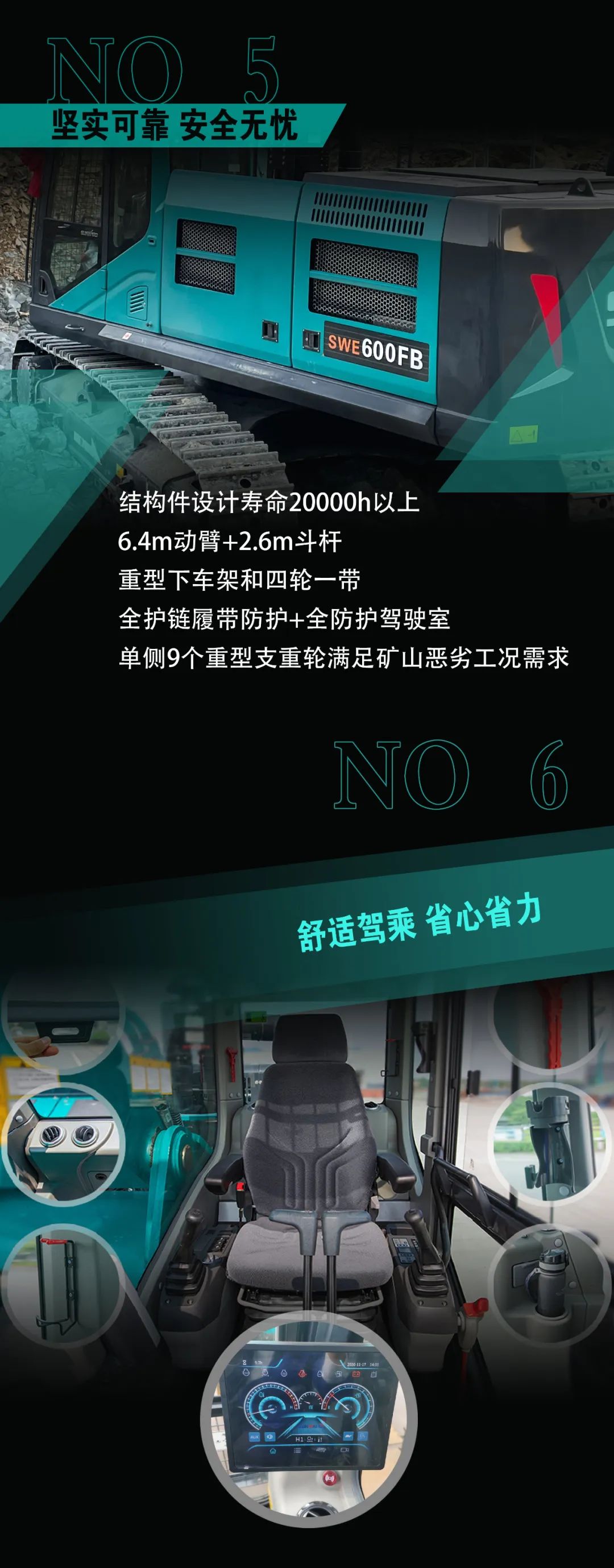 一圖讀懂 | 專為礦山重載施工而生！山河智能SWE600FB破碎錘重磅回歸