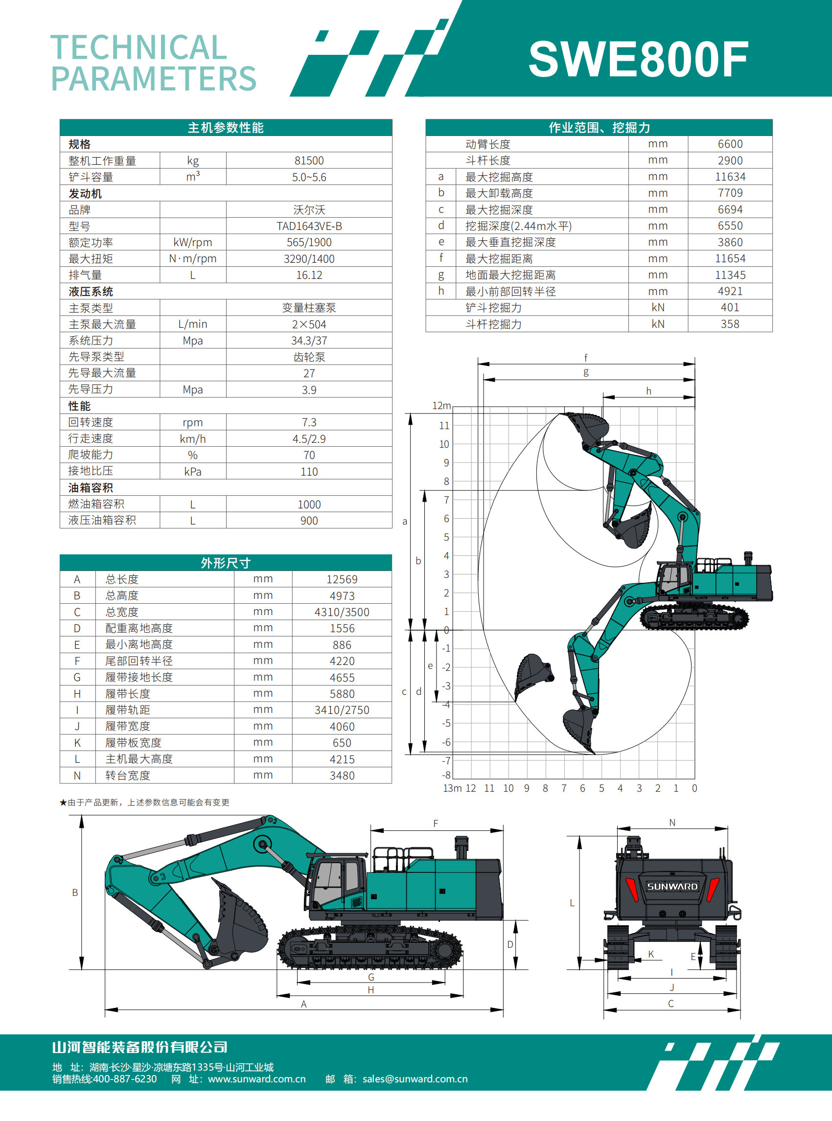 SWE800F 大型挖掘機(jī)